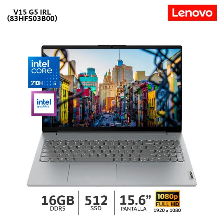 Laptop V15 G5 IRL Intel Core 5-210H 16Gb Ram 512Gb SSD 15.6 LCD LED FHD - 83HFS03B00