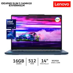 LENOVO - Laptop IdeaPad Slim 5 14IMH10 Ultra 9 185H 16Gb Ram 512Gb SSD OLED 14 WUXGA-83V6004GLM