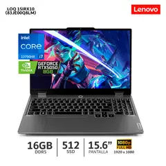 LENOVO - Laptop Gamer LOQ 15IRX10 Ci7-13700HX 16Gb Ram 512Gb SSD 15.6 RTX 5050 8GB-83JE00Q8LM