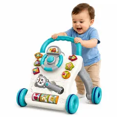 Bibi - ANDADOR CAMINADOR ESTIMULACIÓN PARA BEBÉ CON PROYECTOR AZUL