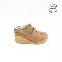 FAR WEST - Botines Primeros Pasos Niño Nico Cuero Natural