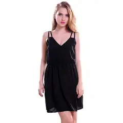 GENERICO - Vestido Negro Black Dress - Genieka