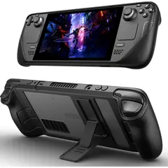 GENERICO - JSAUX Funda para Steam Deck y OLED con Soporte Ajustable TPU Antigolpes PC0105