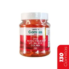 GENERICO - DHA Prenatal con Ácido Fólico para Adultos Gomitas SOTTCOR de 130 Gomas