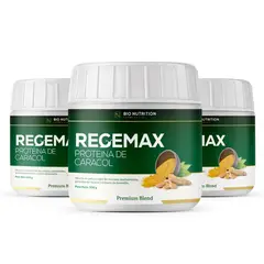 GENERICO - Regemax Proteína de Caracol con Boswellia Cúrcuma Pack Triple Suplemento Energía y Estabilidad 600g