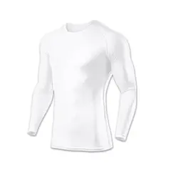 GENERICO - Polo Licra Manga Larga Blanco L