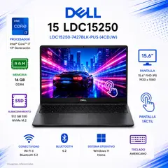 Dell - Laptop 15 Intel Core i7-1355U 16GB 512GB SSD 15.6" FHD Touch 15 LDC15250-7427