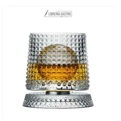 GENERICO - Vasos de whisky giratorios 360° 10oz