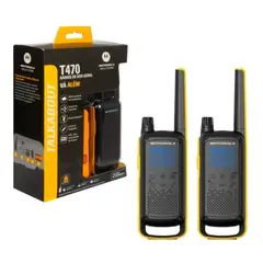 MOTOROLA - Radio de Comunicación TALKABOUT T470 Doble Pack Resistente al Agua Alcance hasta 56 km