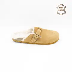 FAR WEST - Zuecos-Suecos Softly Hombre y Mujer Cuero Camel