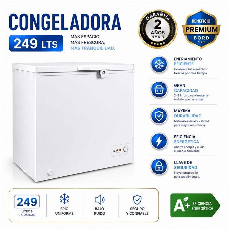 Congeladora 249LT CO250B-M Blanco