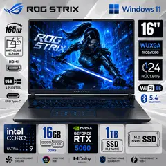 ASUS - Laptop ROG Strix G16 G615LM-RV015W Intel Core Ultra 9 275HX 16GB 1TB RTX 5060 8GB 16"