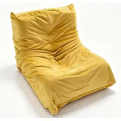 ANYHOGAR - Sillón de ocio con chimenea sin brazos suave y cómodo