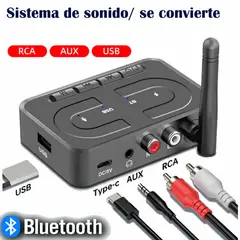 GENERICO - Receptor de audio Bluetooth 6.0 con entrada AUX