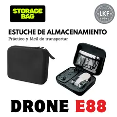 OEM - Drone E88 con Doble Cámara - Color Negro