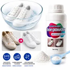 GENERICO - Polvo Blanqueador para Zapatillas Blancas Limpieza x1