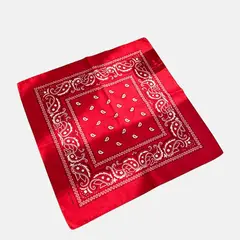 KAST PE - Pañoleta Bandana Pañuelo Clyde de 55x55cm - Rojo