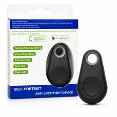OEM - Rastreador GPS Mascotas Y Objetos Bluetooth Negro