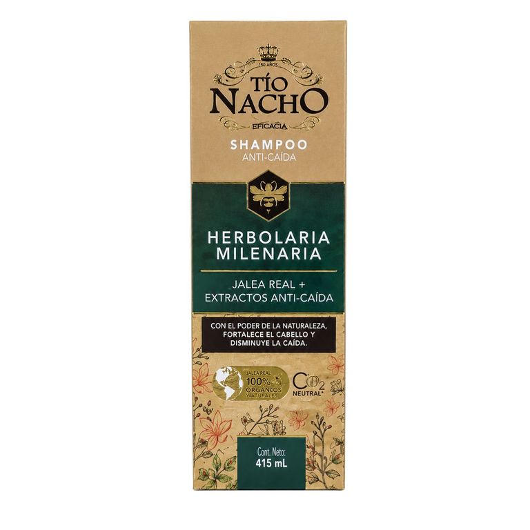 Shampoo Anti-caida Herbolaria Milenaria 415 ml - TÍO NACHO