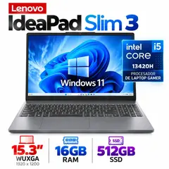LENOVO - IdeaPad Slim 3 15IRH10 Core i5-13420H, 16GB RAM, 512GB SSD, 15.3″ WUXGA, Windows 11.