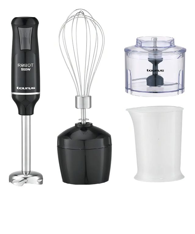 Batidora De Inmersión Robot 500 Plus Inox Ii Color Negro