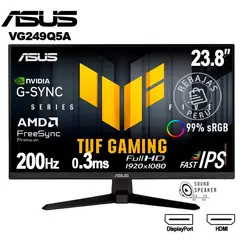 ASUS - Monitor Tuf Gaming Vg249q5a, Fhd Fast Ips, 200hz, 0.3ms - Negro