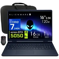 Dell - Laptop gamer Alienware 16 Aurora Core 7-240H Nvidia RTX5050 Ram 16gb 1tb SSD, 16″ WQXGA 120Hz