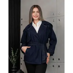 NANAMIKA JEANS - Nanamika Casaca Jean Trench Mujer Elhy