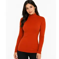 GENERICO - Chompa Mujer cuello redondo cashmere Hilo