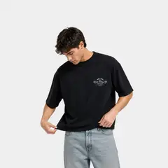 PAPIROS DENIM - Polo Hombre Algodón Oversize Boxy Fit Cuello Redondo London