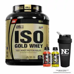 Level Pro - ISO GOLD WHEY 5.5 LIBRAS CHOCOLATE + SHAKER