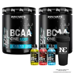 INN INNOVATE NUTRITION - COMBO INNOVATE NUTRITION - 2 BCAA ONE 12000 500 GR. FRUIT PUNCH + SHAKER