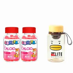 ELITE NUTRITION - COMBO GOMITAS PARA NIÑOS KIDS - 2 ELITE CALCIO + TOMATODO