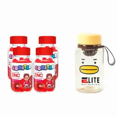 ELITE NUTRITION - COMBO GOMITAS PARA NIÑOS KIDS - 4 ELITE ZINC + TOMATODO