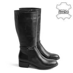 KALURI - Bota Alta para Mujer - Luna 02 Chocolate