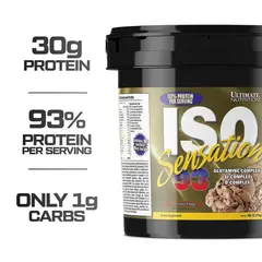 Ultimate Nutrition - Iso Sensation 93 5 LB Proteina Aislada - Chocolate Fudge