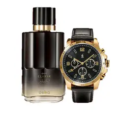 Esika - Oud Elixir Perfume de Hombre con Reloj Rowen