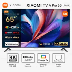 XIAOMI - Televisor Smart TV A Pro QLED 65" 4K UHD Google TV 2026