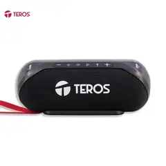 Teros - PARLANTE INALÁMBRICO TE6047N, 20W, BT 5.3, ILUMINACIÓN RGB, COLOR NEGRO