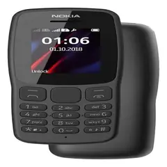 Nokia - Celular 106 Black Batería Hasta 22 Días Pantalla 1.77