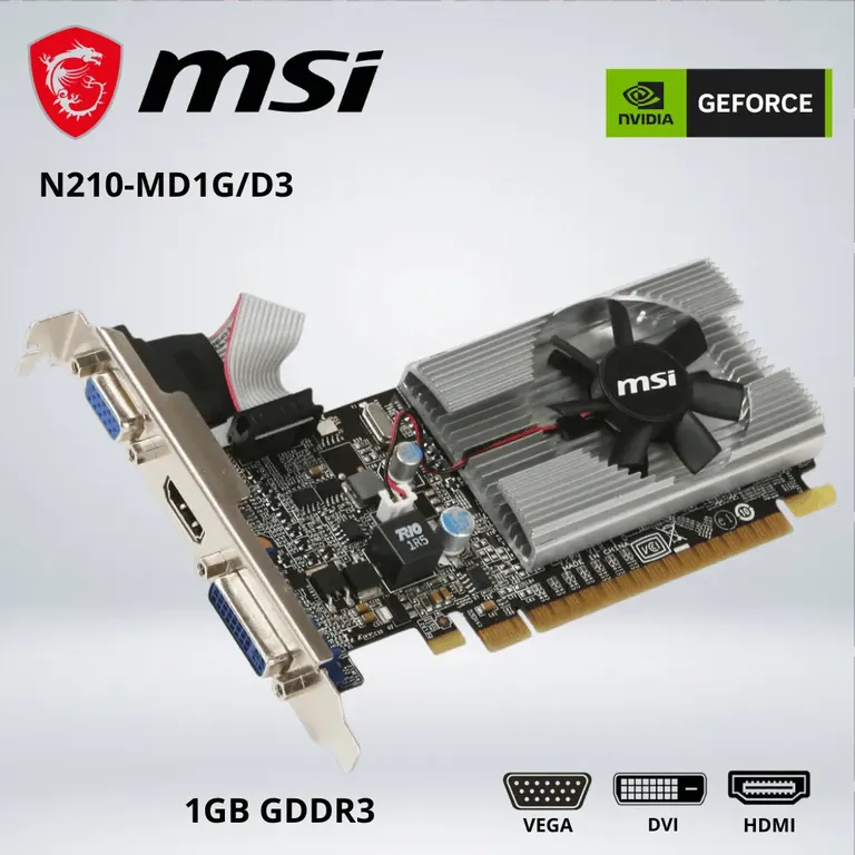 TARJETA GRÁFICA - GeForce® N210-MD 1GB GDDR3