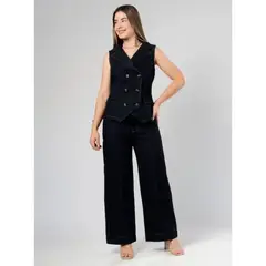NANAMIKA JEANS - Chaleco Denim Natural Sastre Mujer Kelly