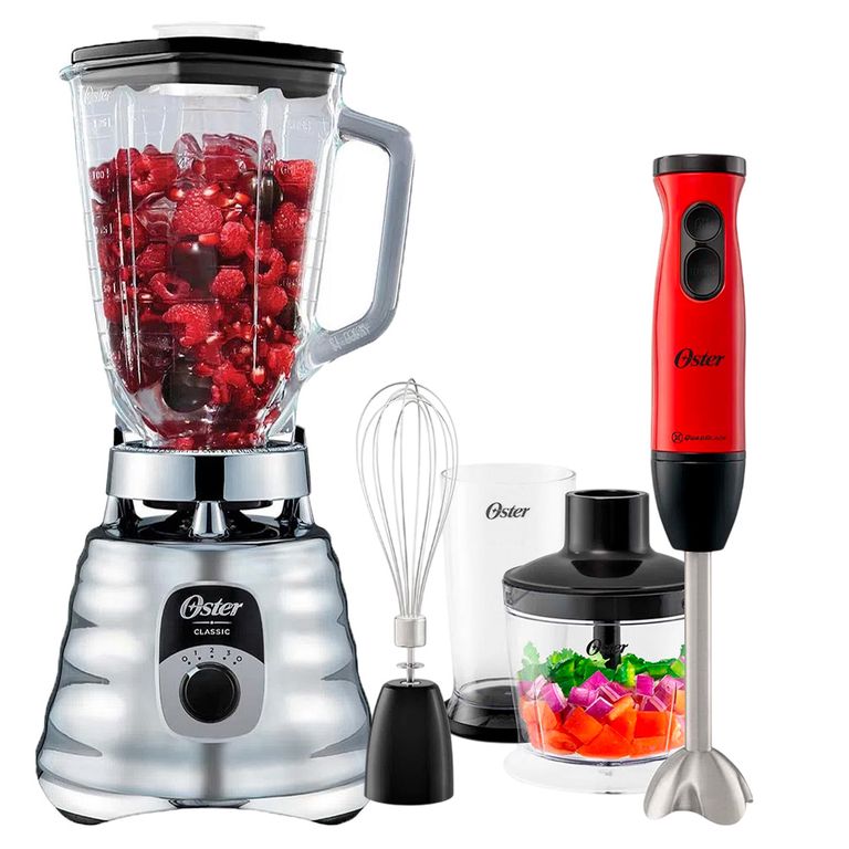Licuadora Clásica BLST4655 + Batidora de inmersión