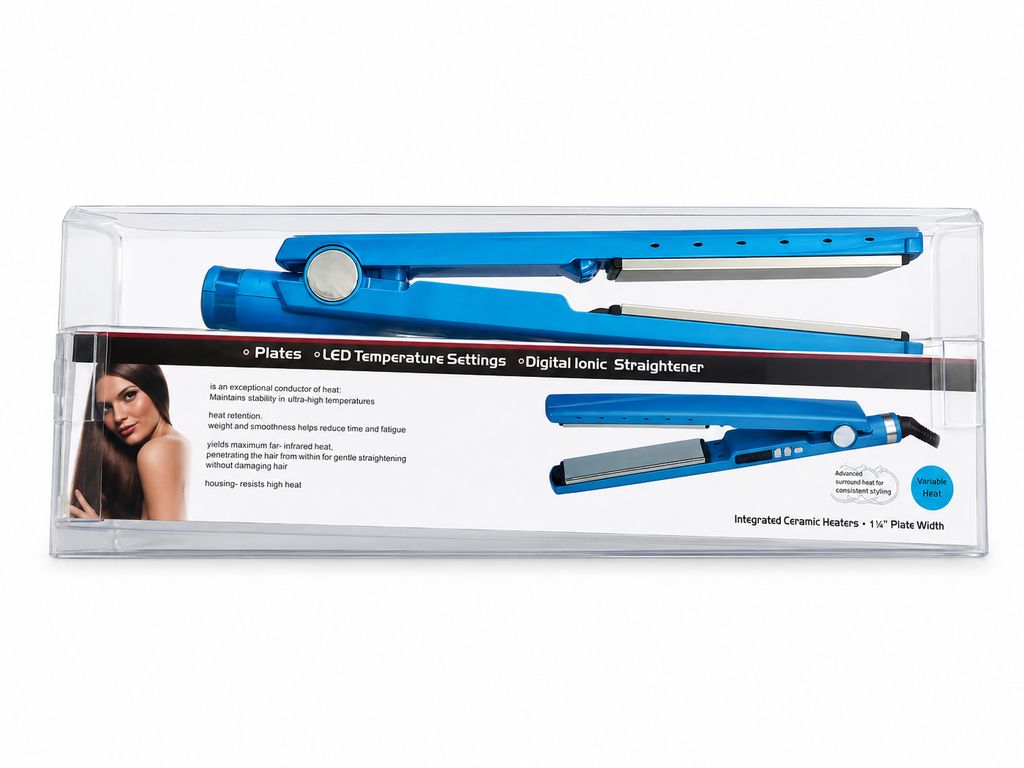 Plancha Alisadora Pro Ionic con Control de Temperatura LED