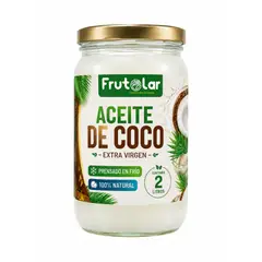 GENERICO - Aceite de Coco Extra Virgen Frutolar Prensado en Frío 2 Litros