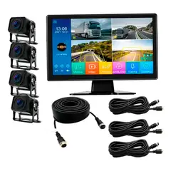 SEISA - Camara Para Camion X4 - FullHD Pantalla Tactil - Vision Nocturna