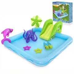 PIA HOME - Piscina Inflable Interactiva Acuario 239cm x 206cm x 86cm