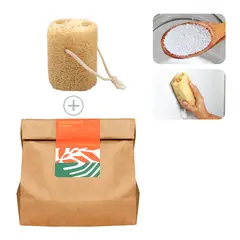 BAMBOO BALANCE - Dúo Percarbonato de Sodio y Esponja de Luffa Natural de