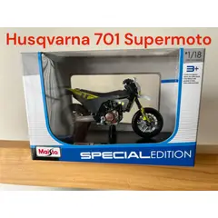 MAISTO - Moto a Escala Husqvarna 701 Supermoto 118 Nuevo en Caja Juguete de Coleccion