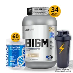EVOGEN - Big M 2kg Ganador de masa vainilla + Creatina 300gr shaker gratis